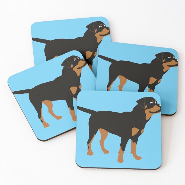 Artikelvorschau, Niedlicher Cartoon Rottweiler entworfen und verkauft von dogplay.
