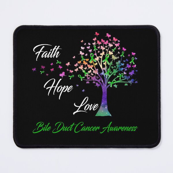 Item preview, Ribbon Tree Faith Hope Love Bile Duct Cancer Awareness designed and sold by Tadmab.
