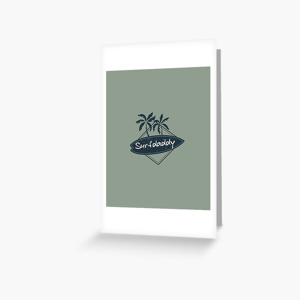 Item preview, Surfdaddy with surfboard and palms designed and sold by FarAway-Art.