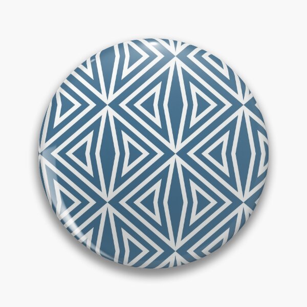 Artikelvorschau, Blue and White Diamond Shape Tile Pattern 3 Pairs DE 2022 Trending Color Big Sur Blue Jade DET577 entworfen und verkauft von ColorOfTheYears.