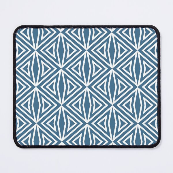 Item preview, Blue and White Diamond Shape Tile Pattern 3 Pairs DE 2022 Trending Color Big Sur Blue Jade DET577 designed and sold by ColorOfTheYears.