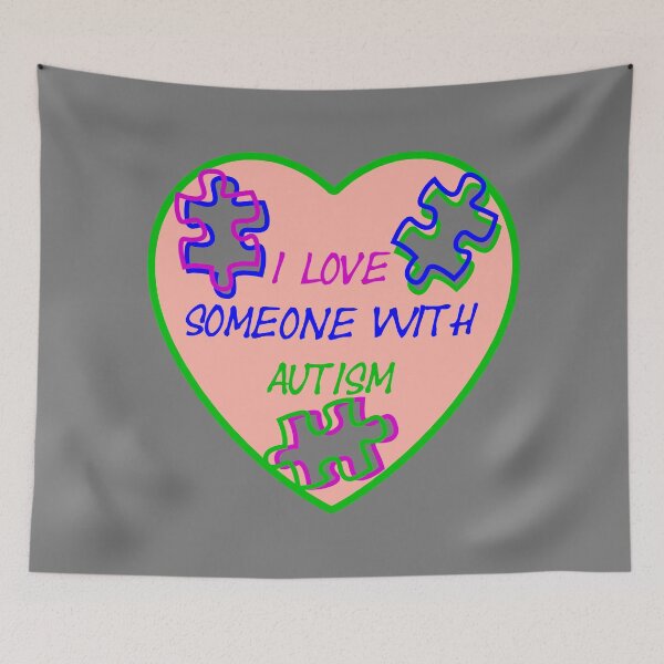 Item preview, I love someone with autism drawing designed and sold by Blondiabshop.