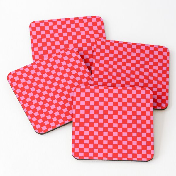 Item preview, Red pink Checkered Pattern designed and sold by EmmiLooArt.