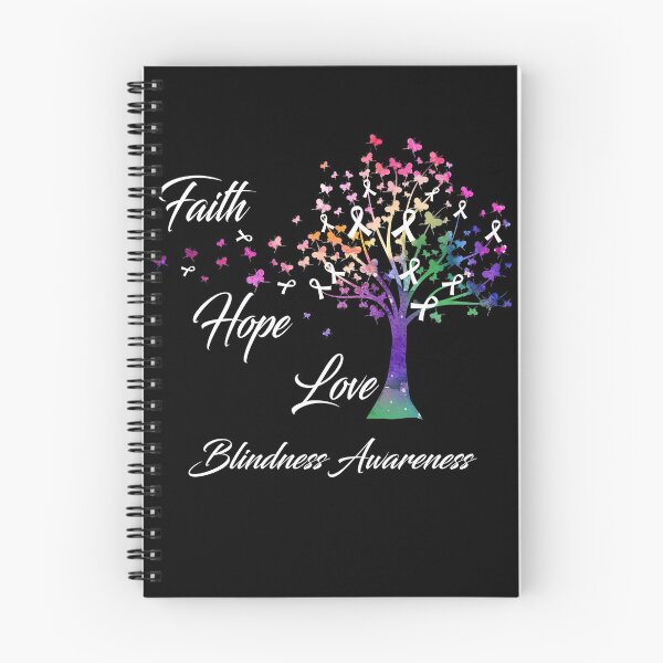 Item preview, Ribbon Tree Faith Hope Love Blindness Awareness designed and sold by Tadmab.