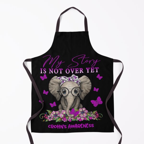 Item preview, Cute Elephant My Story Is Not Over Yet Crohn's Awareness designed and sold by Adropine.