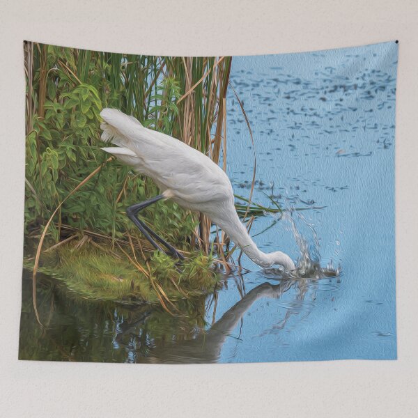 Item preview, Great egret fishing - designed and sold by FelCastro.