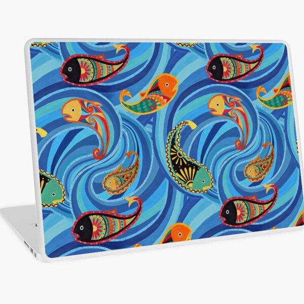Paisley Fish Laptop Skin