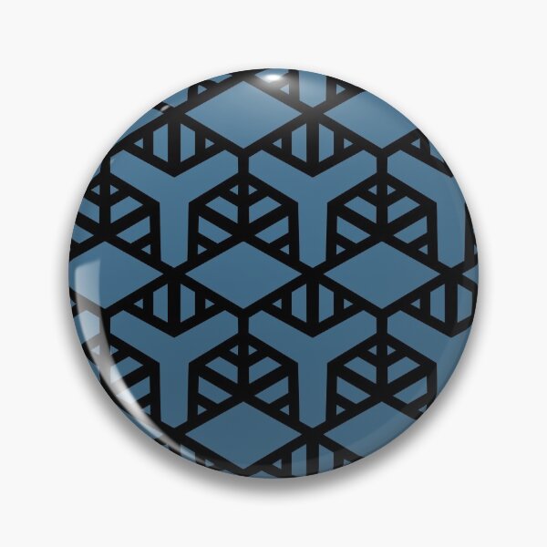 Item preview, Black and Blue Geometric Shape Tile Pattern 2 Pairs DE 2022 Trending Color Big Sur Blue Jade DET577 designed and sold by ColorOfTheYears.