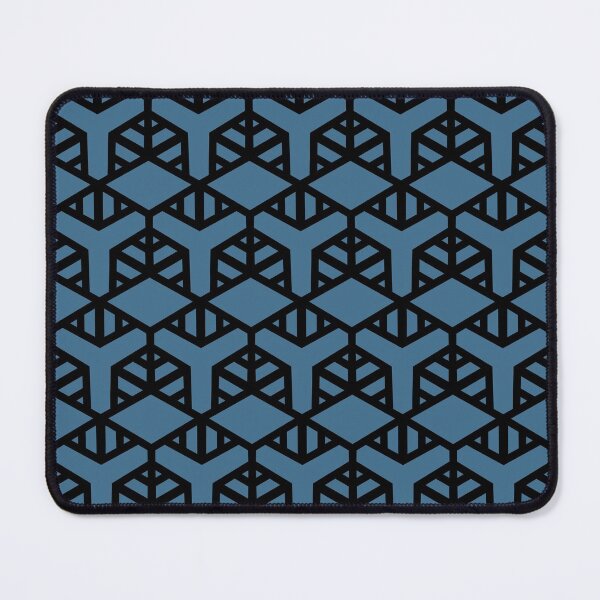 Artikelvorschau, Black and Blue Geometric Shape Tile Pattern 2 Pairs DE 2022 Trending Color Big Sur Blue Jade DET577 entworfen und verkauft von ColorOfTheYears.
