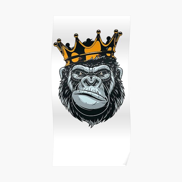 Tattoo uploaded by Mitchell BorregoOcallaghan  King Kong illustration  piece gorilla king crown kingkong  Tattoodo