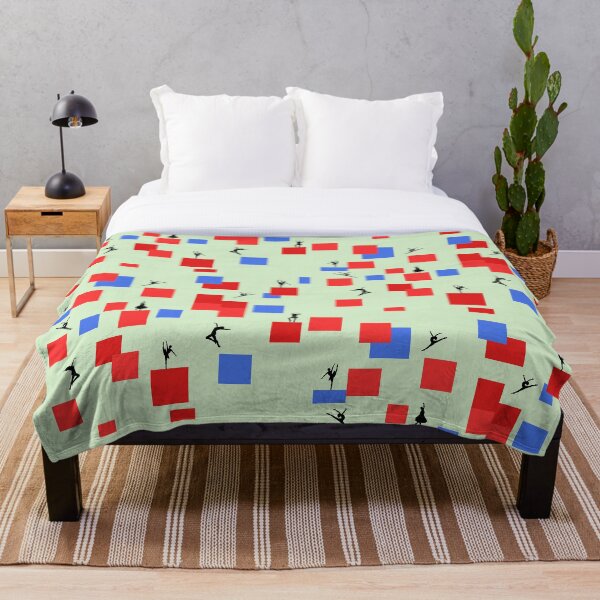 Artikelvorschau, Tanzen wie Piet Mondrian - Komposition in Farbe A. Komposition mit Rot und Blau auf hellgrünem Hintergrund entworfen und verkauft von simonayoshida.