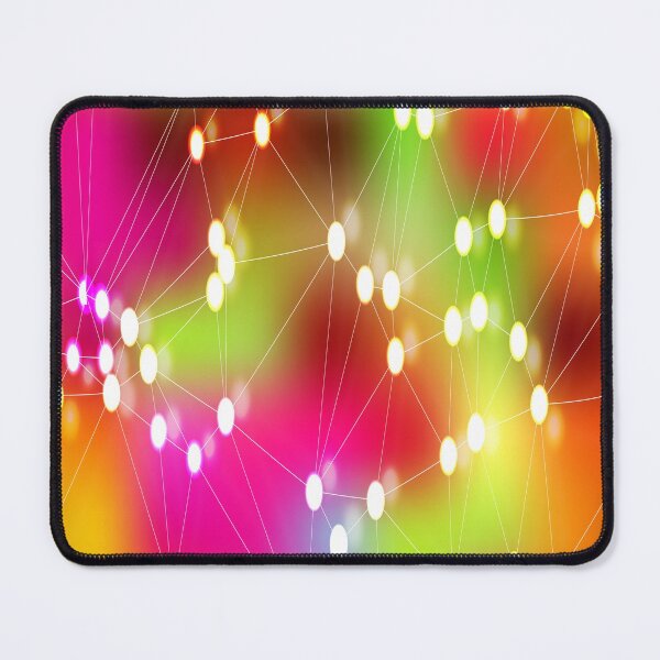 Item preview, Colorful Connected Lines and Dots Background designed and sold by CheeryDK.