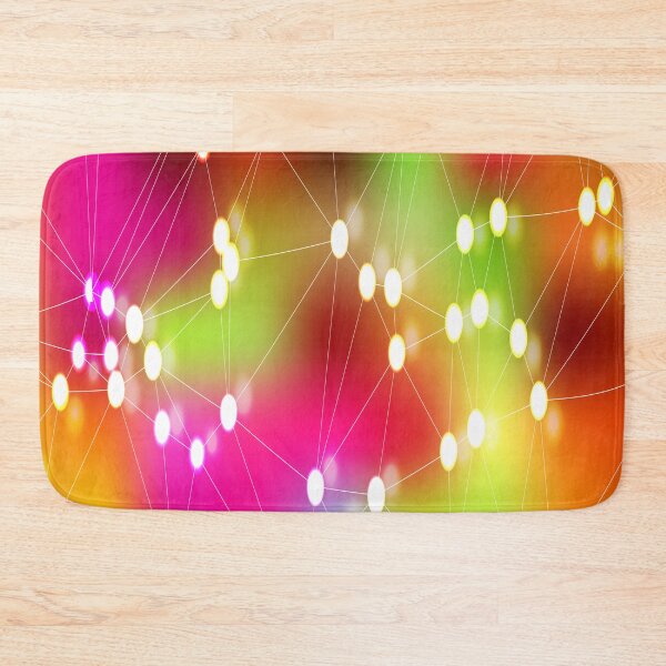 Item preview, Colorful Connected Lines and Dots Background designed and sold by CheeryDK.