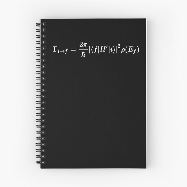 Item preview, Fermi's golden rule of quantum perturbation theory dark version designed and sold by NoetherSym.