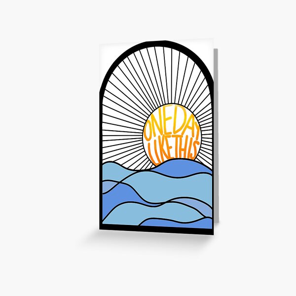 Item preview, One Day Like This Elbow Sunrise Art designed and sold by LucaFelix2.