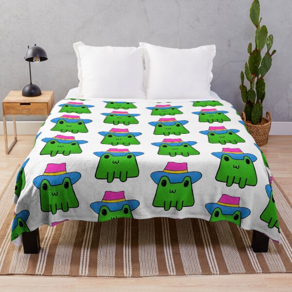 Item preview, Doodle Frog Cowboy (Pansexual Pride Flag Print Edition - Alternative Version) designed and sold by GoldieLox26.