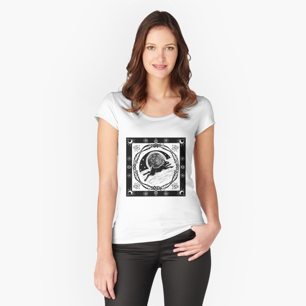 Item preview, Fitted Scoop T-Shirt designed and sold by NineRavens.