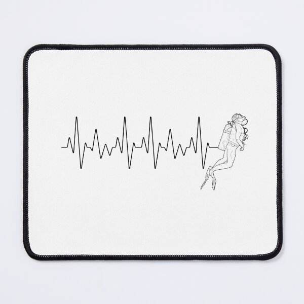 Item preview, Diver Heart Beat | Live to Dive designed and sold by ArtbyJamasin.