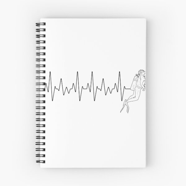 Item preview, Diver Heart Beat | Live to Dive designed and sold by ArtbyJamasin.