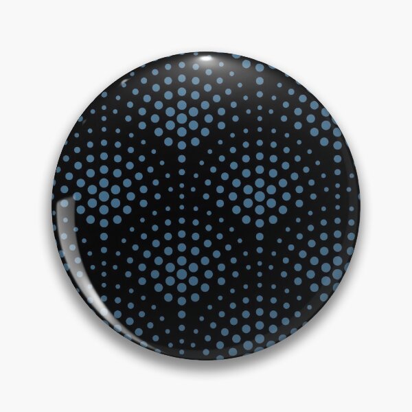 Item preview, Black and Blue Polka Dot Scallop Pattern Pairs DE 2022 Trending Color Big Sur Blue Jade DET577 designed and sold by ColorOfTheYears.