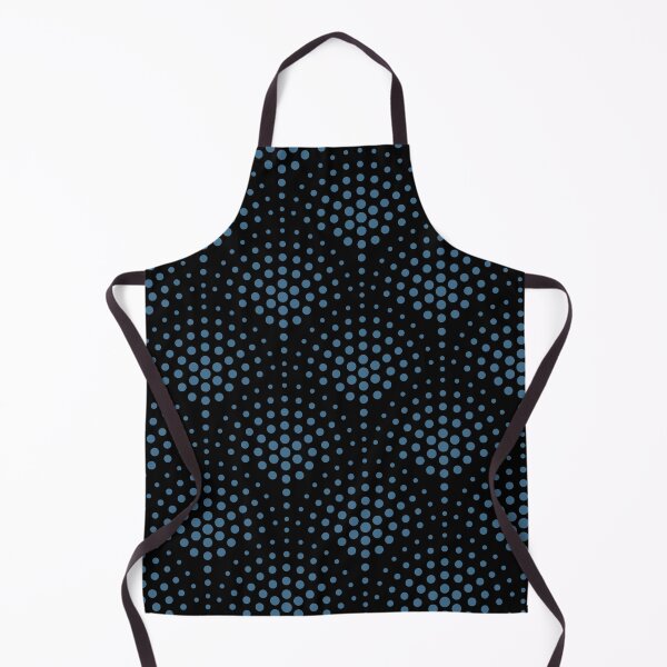 Item preview, Black and Blue Polka Dot Scallop Pattern Pairs DE 2022 Trending Color Big Sur Blue Jade DET577 designed and sold by ColorOfTheYears.