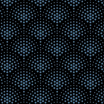 Vorschaubild zum Design Black and Blue Polka Dot Scallop Pattern Pairs DE 2022 Trending Color Big Sur Blue Jade DET577 von ColorOfTheYears