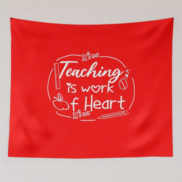 Item preview, Teaching is a work of heart designed and sold by justbejoker.