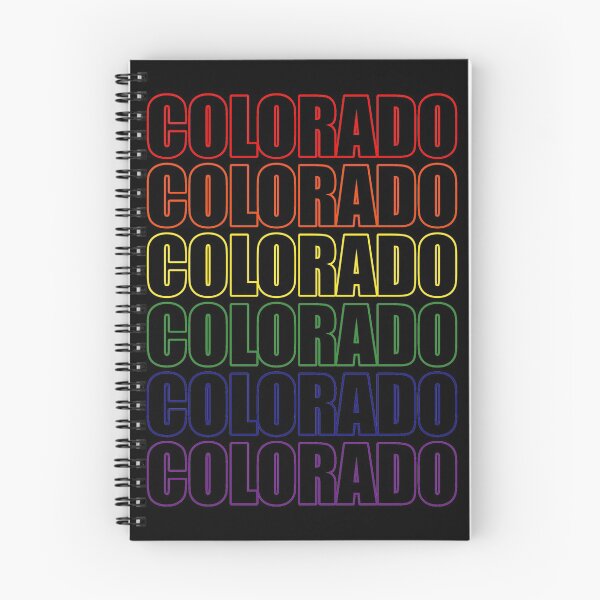 Item preview, Simple Colorado Rainbow Typography Lettering Text designed and sold by that5280lady.