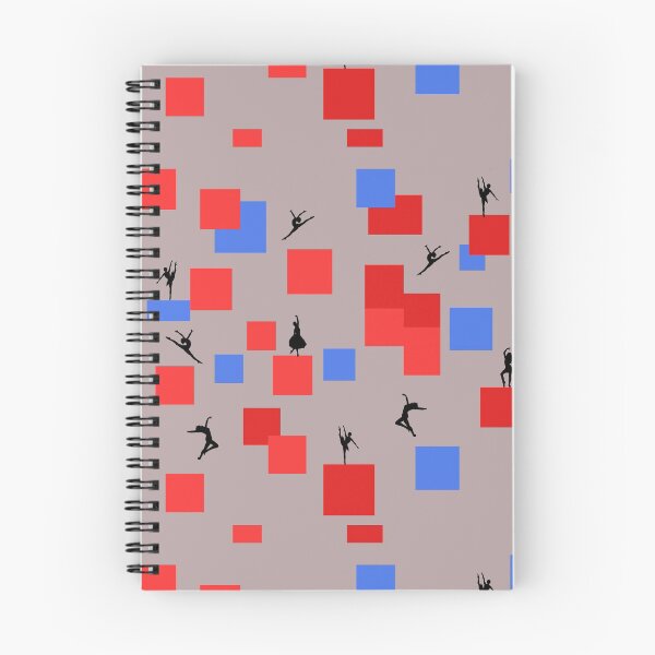 Item preview, Dancing like Piet Mondrian - Composition in Color A. Composition with Red, and Blue on the light brown background  designed and sold by simonayoshida.
