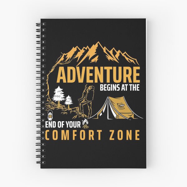 Item preview, Adventure Begins at The End of Your Comfort Zone - Trendy Hiking Design Gift Idea For Camping Lovers designed and sold by Prince - Bestseller ★★★★★.