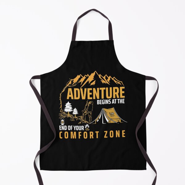 Item preview, Adventure Begins at The End of Your Comfort Zone - Trendy Hiking Design Gift Idea For Camping Lovers designed and sold by Prince - Bestseller ★★★★★.