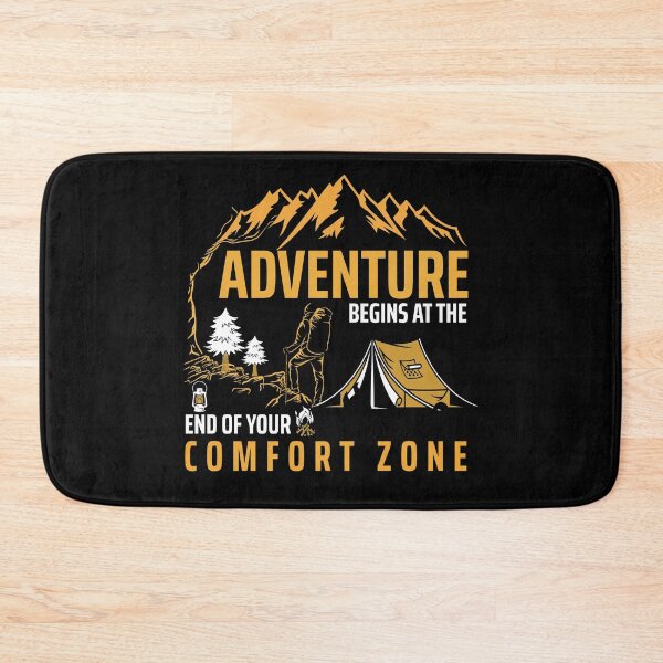 Item preview, Adventure Begins at The End of Your Comfort Zone - Trendy Hiking Design Gift Idea For Camping Lovers designed and sold by Prince - Bestseller ★★★★★.