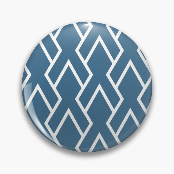 Item preview, Blue and White Tessellation Line Pattern 6 Pairs DE 2022 Trending Color Big Sur Blue Jade DET577 designed and sold by ColorOfTheYears.
