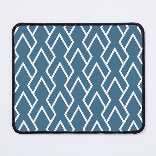 Item preview, Blue and White Tessellation Line Pattern 6 Pairs DE 2022 Trending Color Big Sur Blue Jade DET577 designed and sold by ColorOfTheYears.