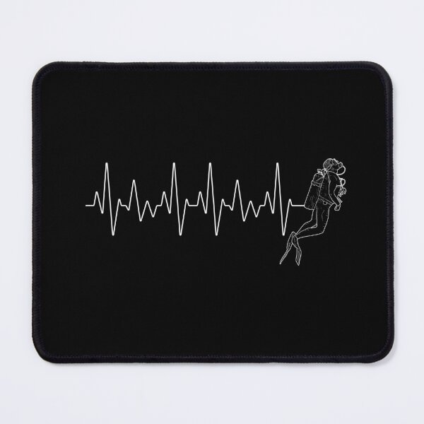 Item preview, Diver Heart Beat | Live to Dive designed and sold by ArtbyJamasin.