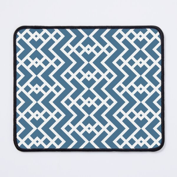 Item preview, Blue and White Tessellation Line Pattern 25 Pairs DE 2022 Trending Color Big Sur Blue Jade DET577 designed and sold by ColorOfTheYears.