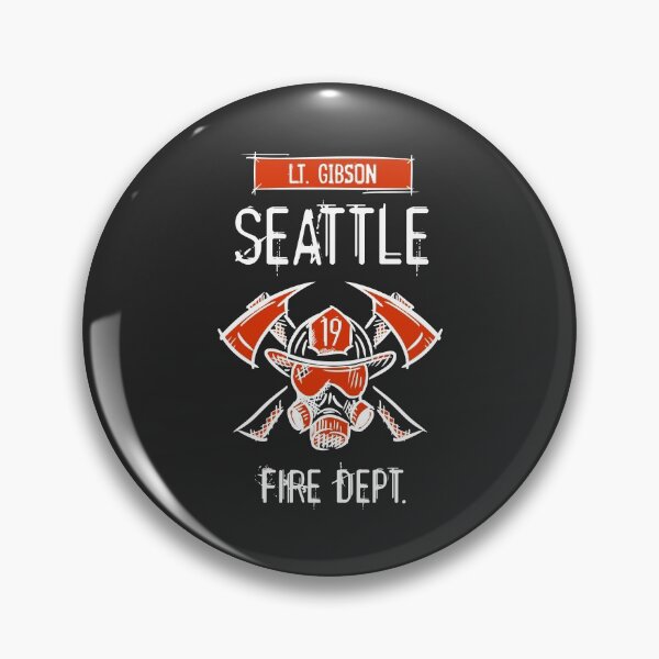 Item preview, Station 19. Lieutenant Lt. Jack Gibson. Seattle Firefighters, Fire Department. designed and sold by funnycolors.