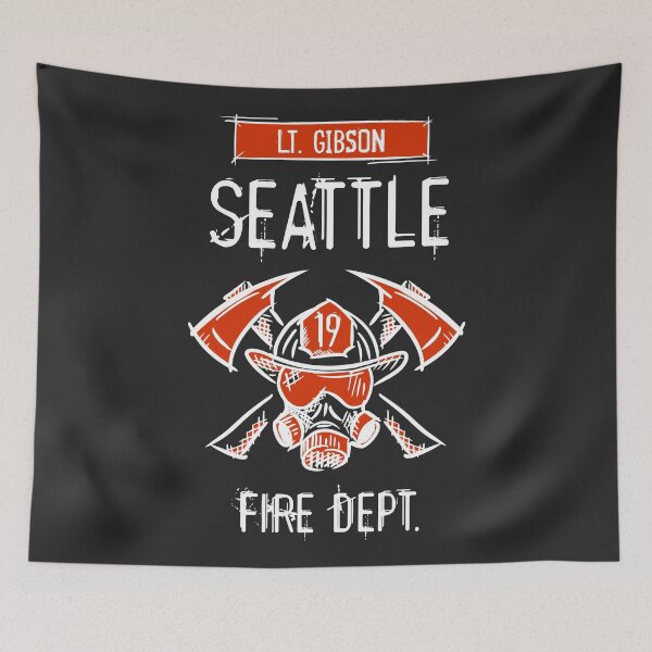 Item preview, Station 19. Lieutenant Lt. Jack Gibson. Seattle Firefighters, Fire Department. designed and sold by funnycolors.