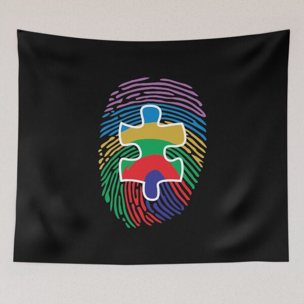 Item preview, Autism dna puzzle drawing designed and sold by Blondiabshop.