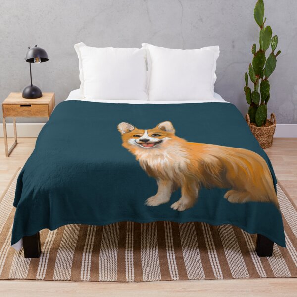 Item preview, Happy welsh corgi drawing designed and sold by Lemontreeart63.