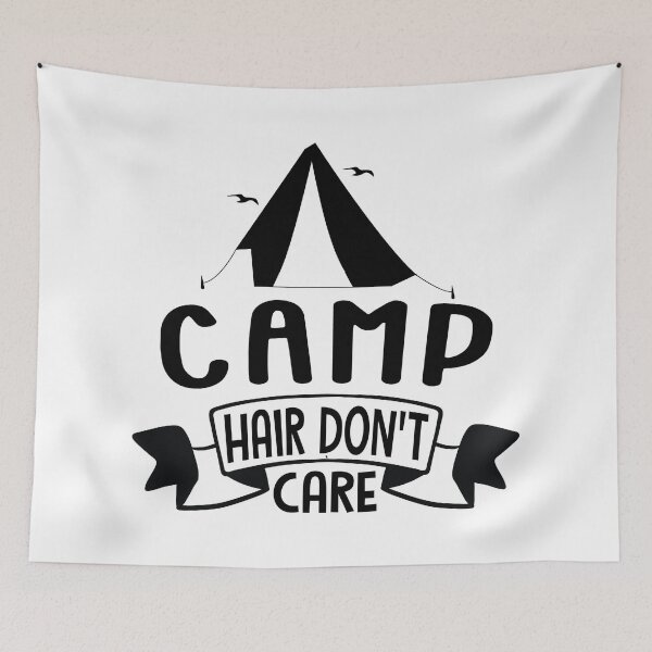 Item preview, Camp Hair Don't Care - Trendy Campfire Design Gift Idea For Camping Lovers designed and sold by Prince - Bestseller ★★★★★.