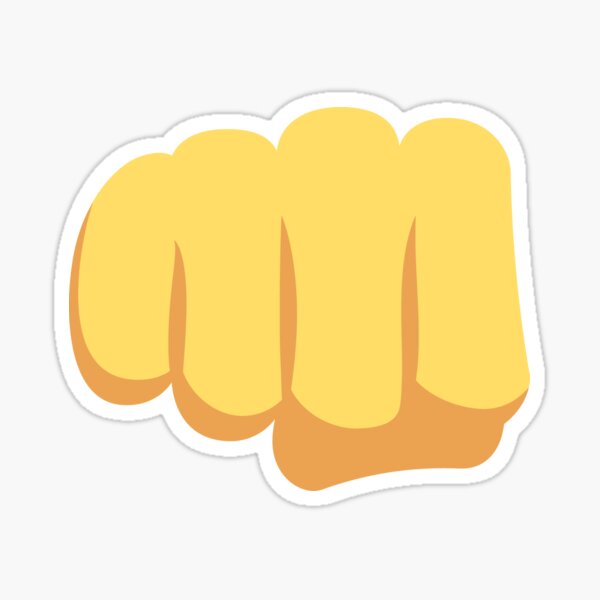 "Fist Hand Emoji" Sticker for Sale by stamus Redbubble