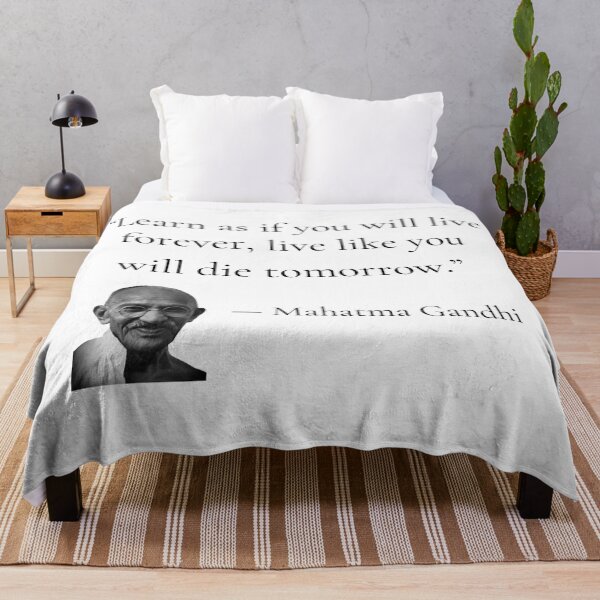 Item preview, gandhi | quotes | learn as if you will live forever, live like you will die tomorrow designed and sold by cocoCabot.