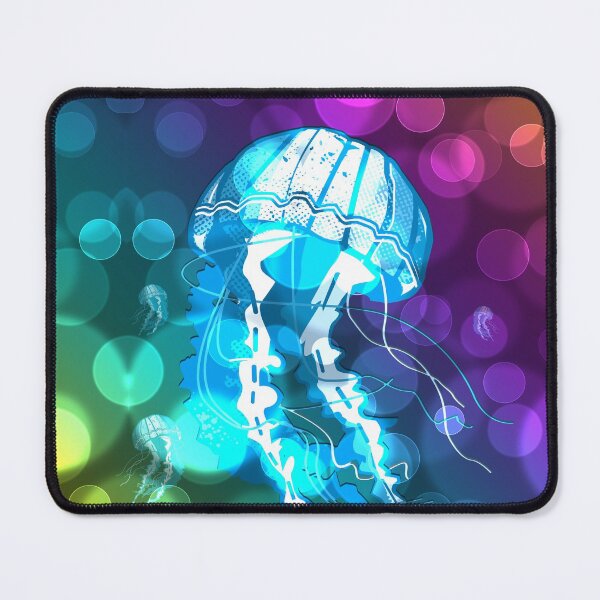 Item preview, Neon Jellyfish With Lens Flare Background designed and sold by Nobiya.
