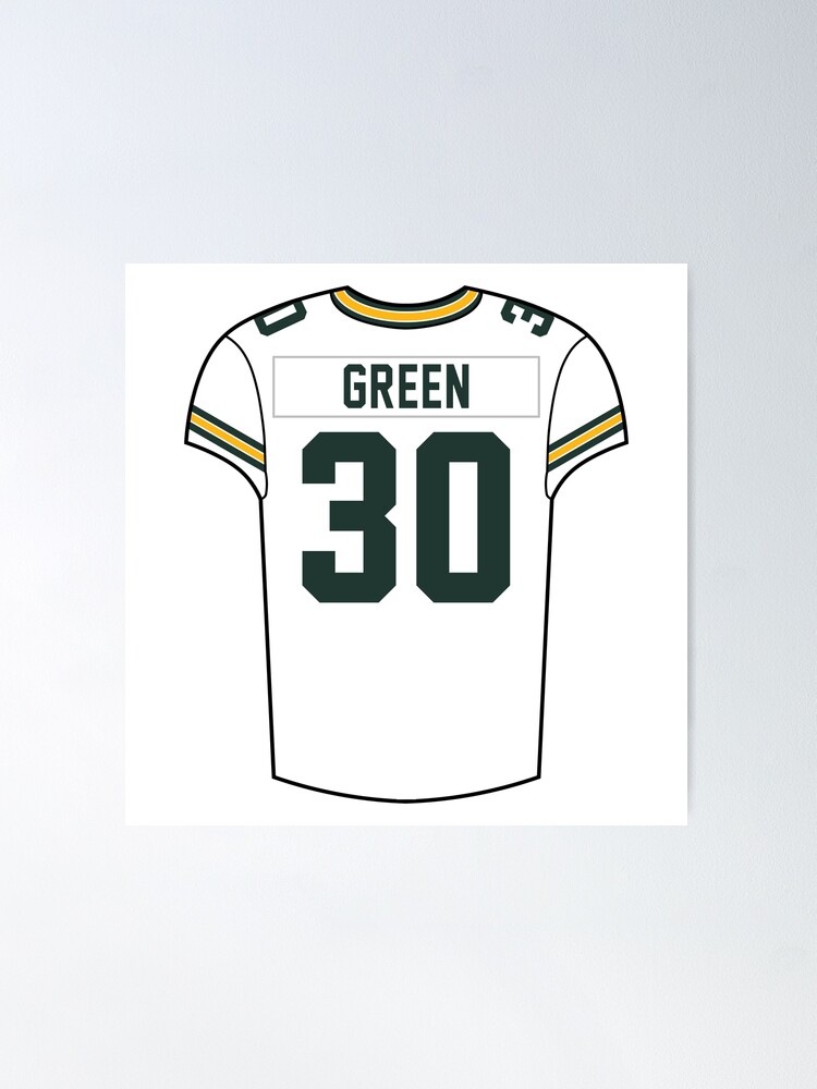 Ahman Green Away Jersey Poster for Sale by designsheaven