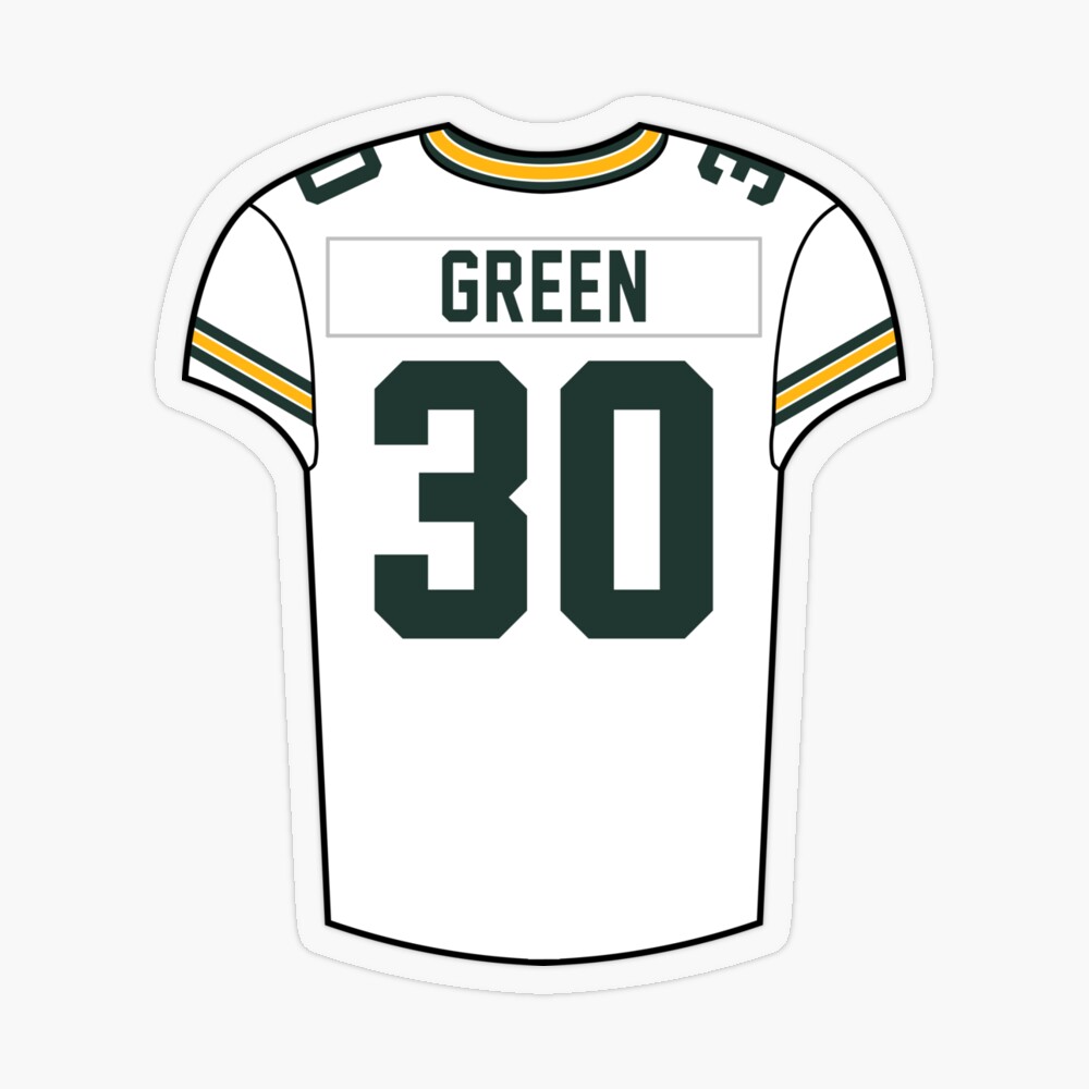 Aaron Rodgers Home Jersey Sticker for Sale by designsheaven