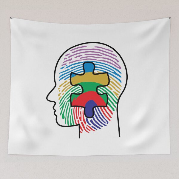 Item preview, Autism dna puzzle drawing designed and sold by Blondiabshop.