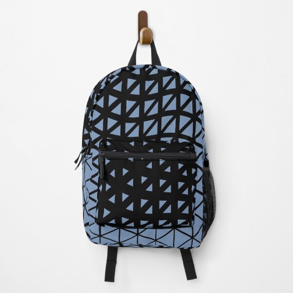 Item preview, Black and Blue Triangle Gradient Wave Pattern Pairs DE 2022 Trending Color Ocean City DE5879 designed and sold by ColorOfTheYears.