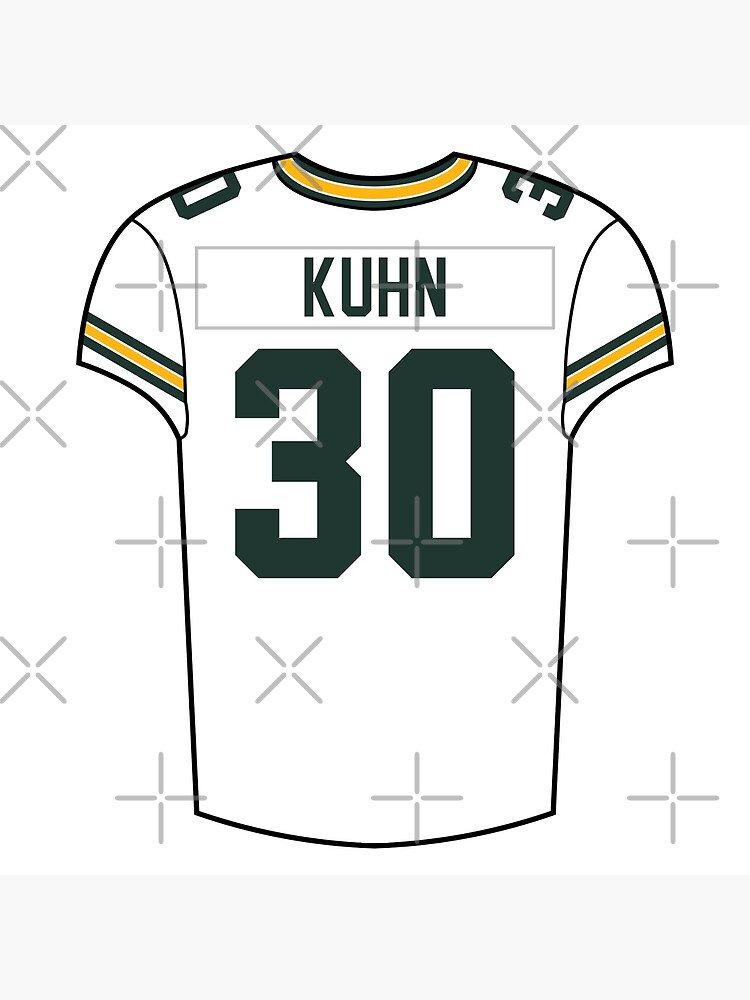 John Kuhn Home Jersey Sticker for Sale by designsheaven