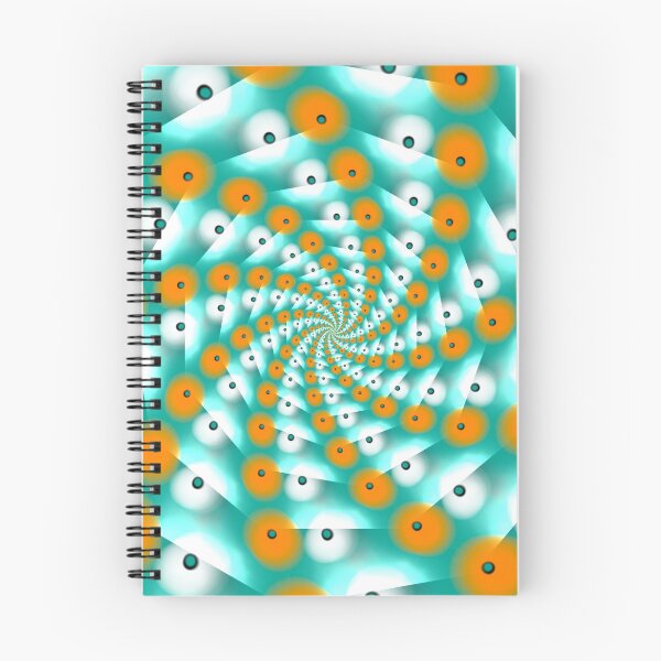 Aperçu de l'œuvre Kaléidoscope design printemps-été 2022 turquoise, orange, blanc, noir. créée et vendue par HeatherAP.